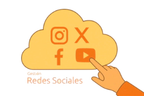 Outubro-dibujo-gestion-redes-sociales-mano-señala-icono-insta-facebook-x-youtube_293